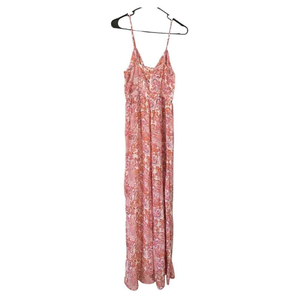 NWT Sweet Lemon baby pink paisley metal ring cutout jumpsuit size M - Picture 5 of 9